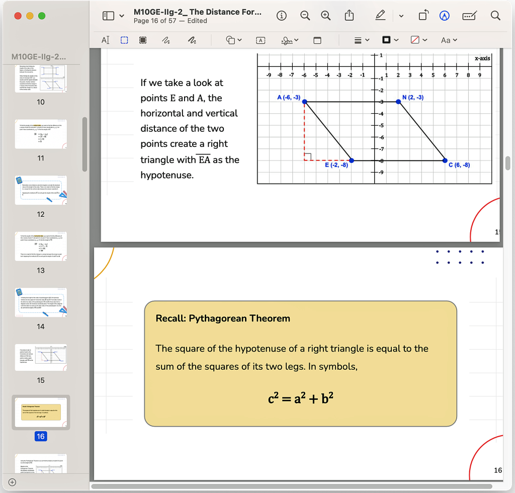 ruudunkaappaus matematiikan oppimateriaalista englanniksi