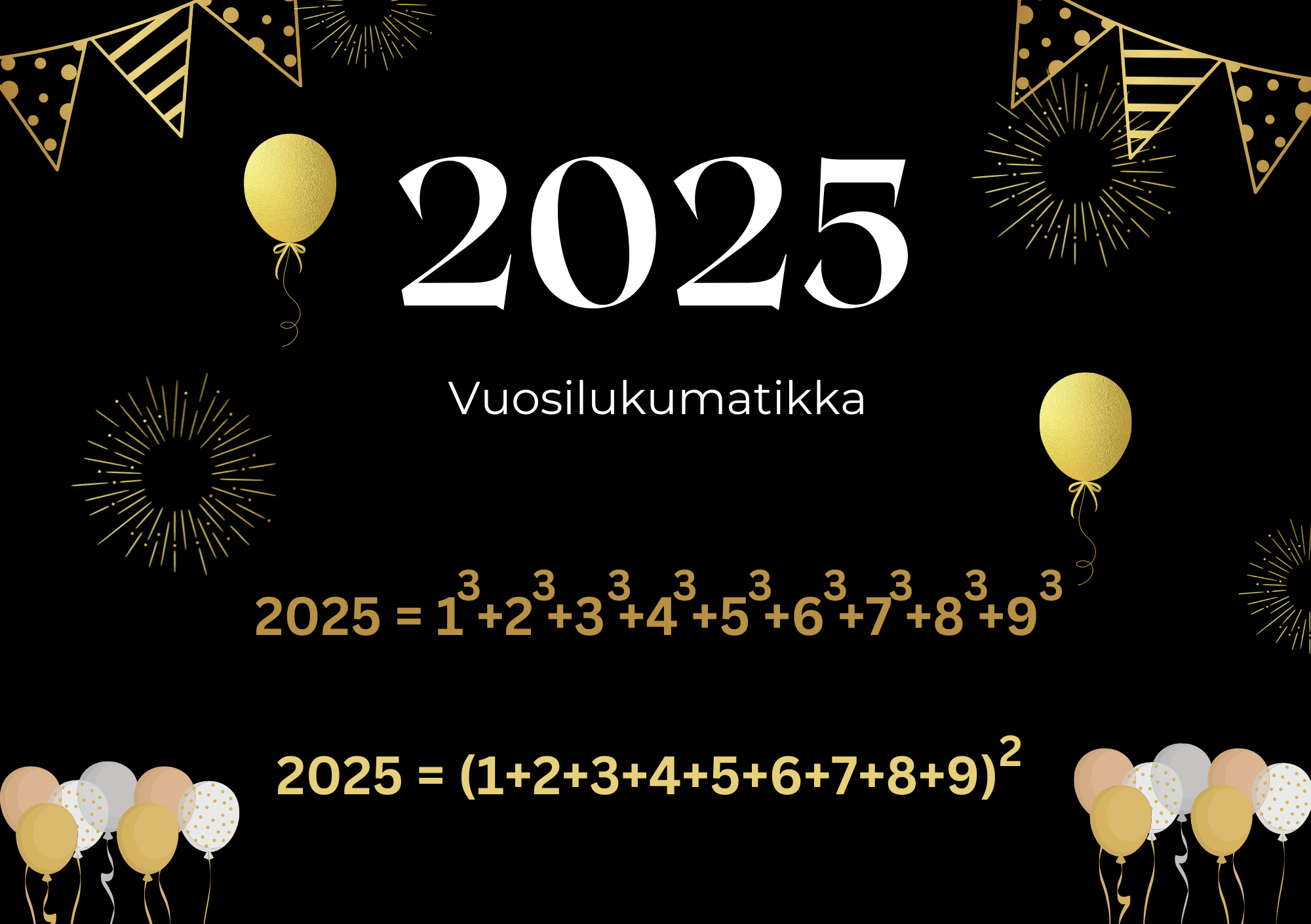 Tammikuun pulmat 2025: Vuosilukumatematiikkaa