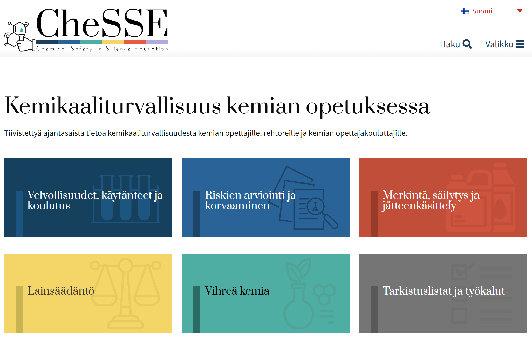 Kemikaaliturvallisuus koulussa